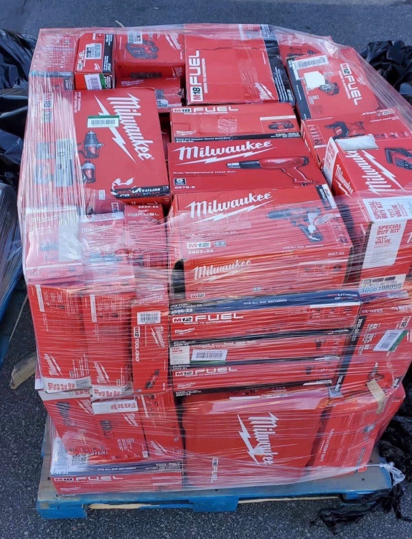 Milwaukee tools pallets available